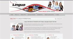 Desktop Screenshot of linguaintl.com